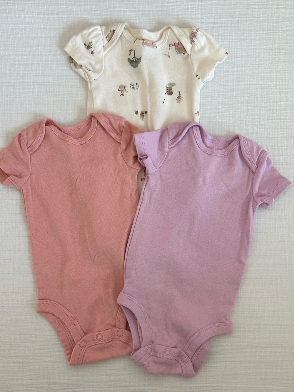 Carter's 3 Pack Short-Sleeve Bodysuits